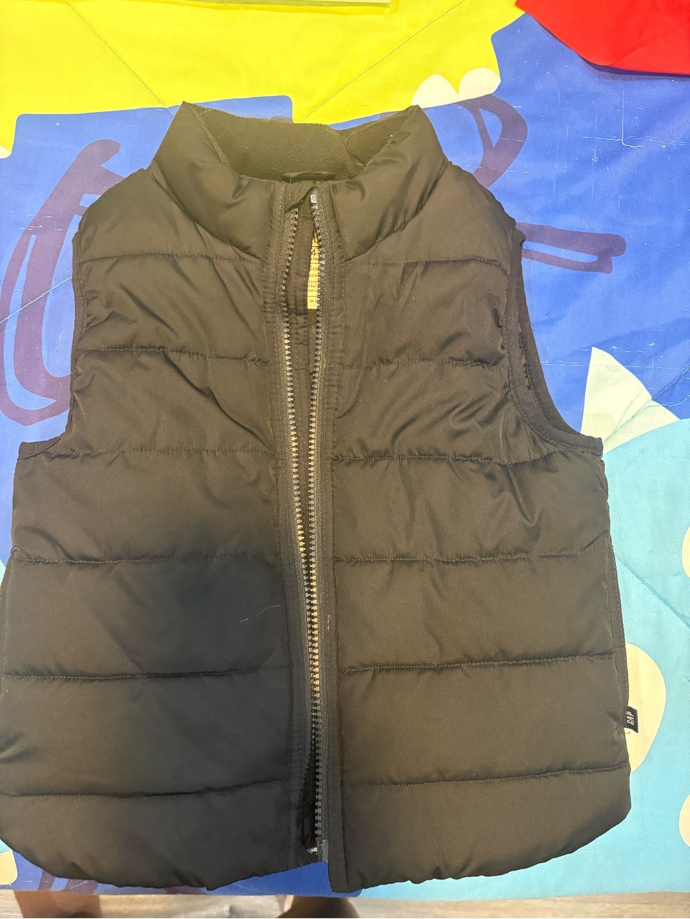 GAP Black Quilted Puffer Vest for Kids